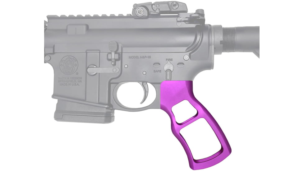 Presma Skeletonized Rear Pistol Grip for AR15, AR-10 LR-308, Purple, GP30-PUR