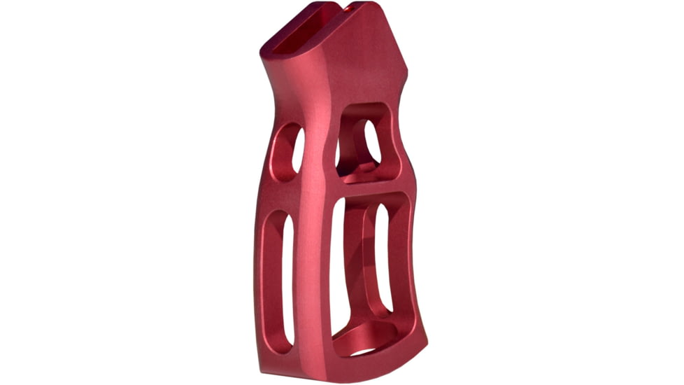 Presma Skeletonized Rear Pistol Grip for AR15, AR-10 LR-308, Red, GP30-R