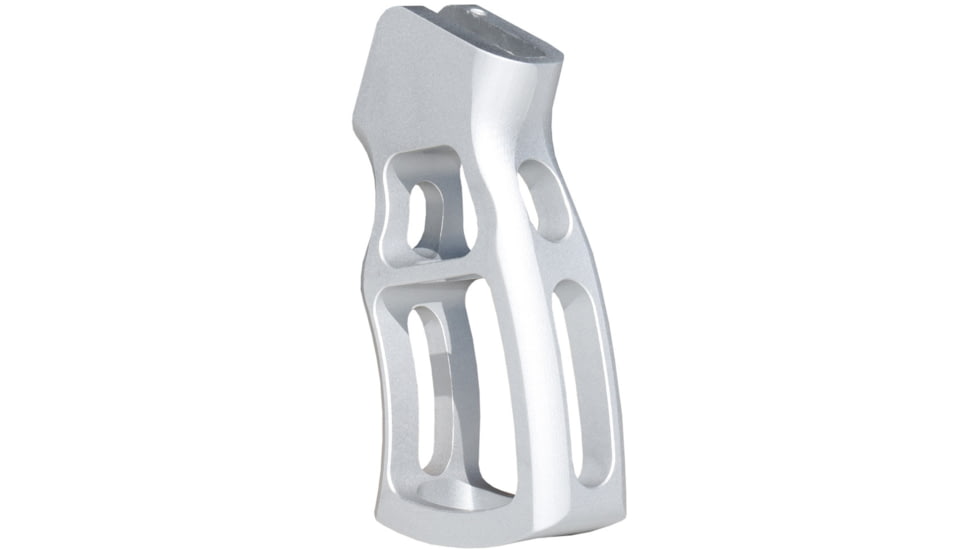 Presma Skeletonized Rear Pistol Grip for AR15, AR-10 LR-308, Silver, GP30-S
