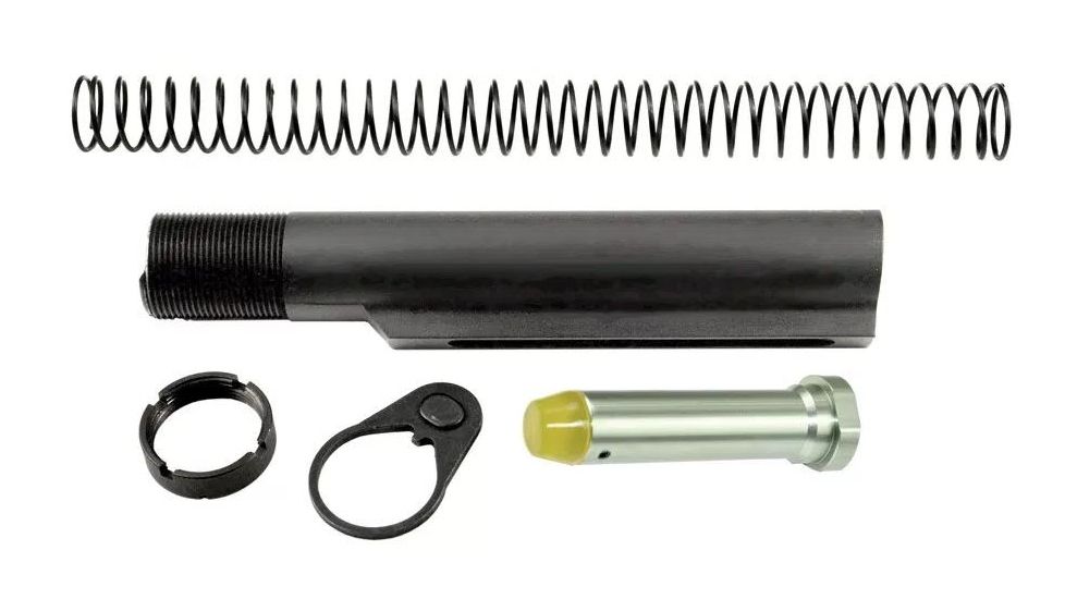 Sniper Commercial Spec 6 Position Aluminum Receiver Extension Tube and Buffer Kit, Black, AS5P01