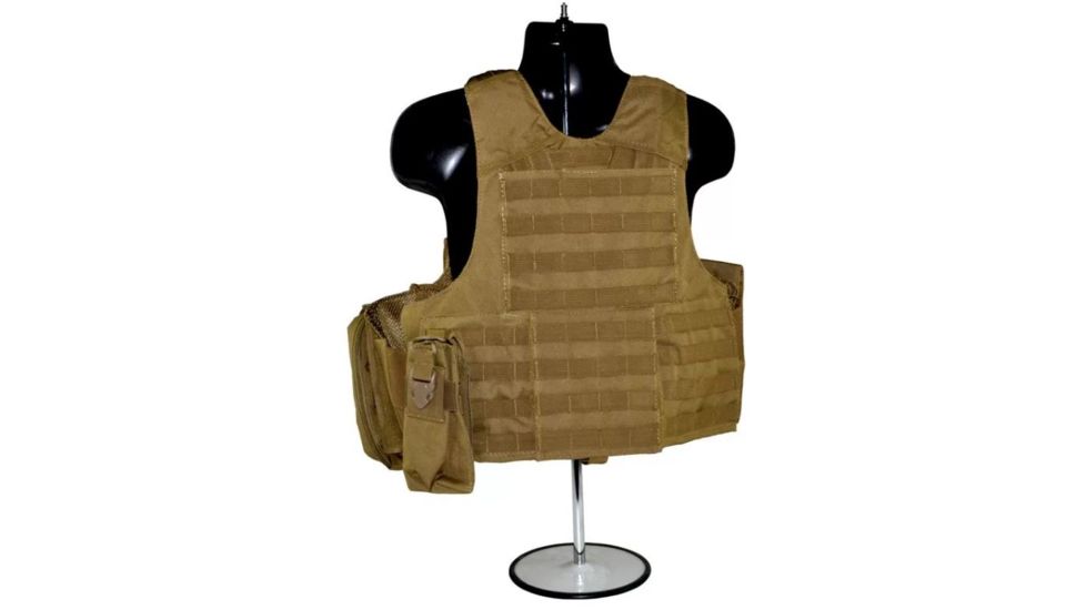 Sniper Cross Draw Tactical Multi Function Vest, Tan, ASVT02-T