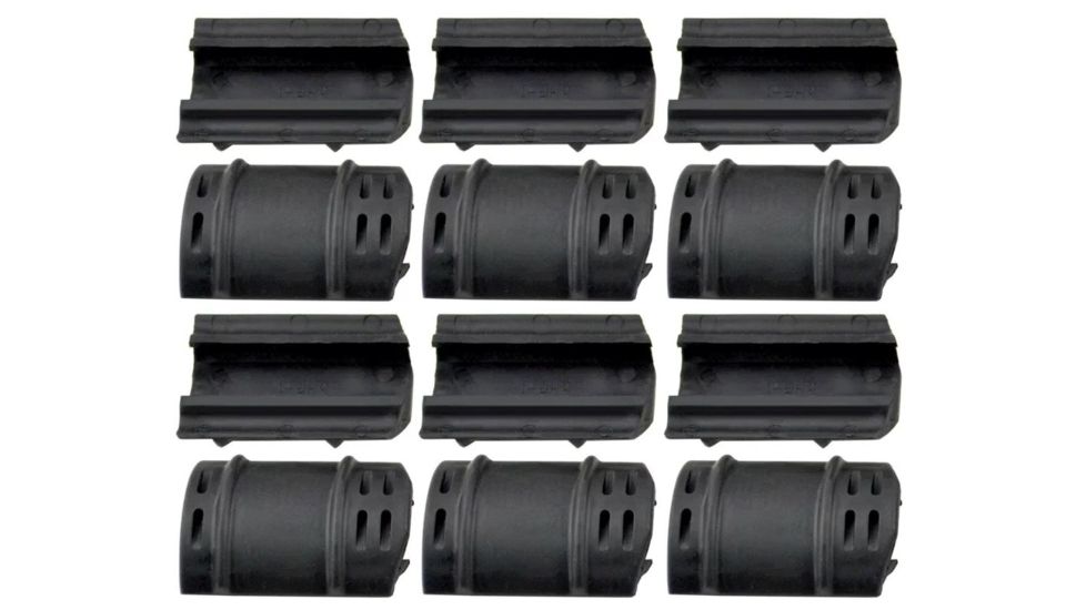 Sniper Rail Cover for Picatinny/Weaver Rails, 12pc Set, Black, MARC1
