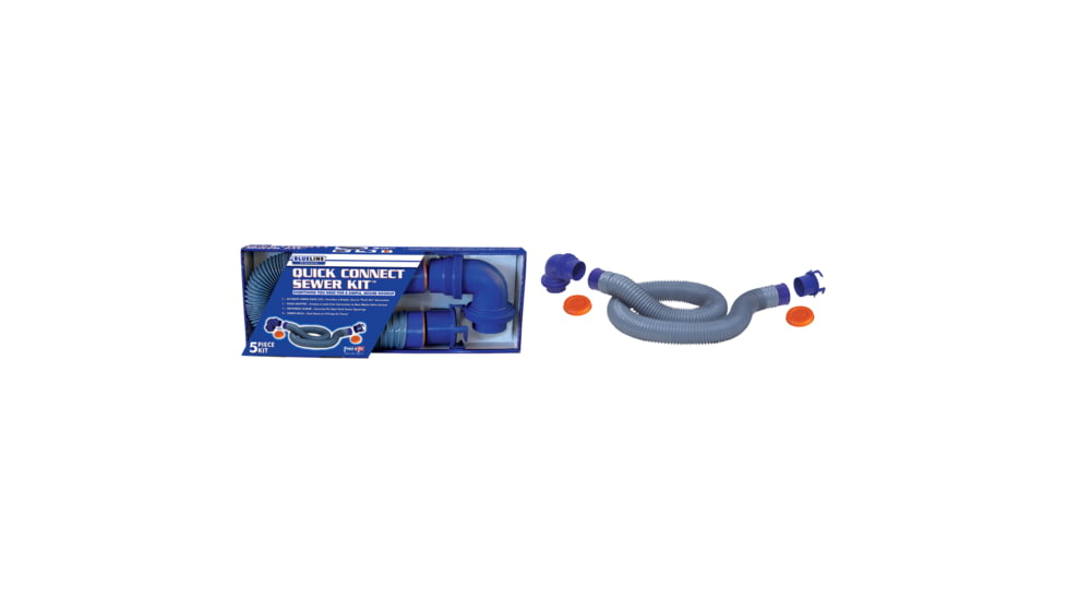 Prest-O-Fit Line Quick Connect Sewer Kit, Blue, 1-0202