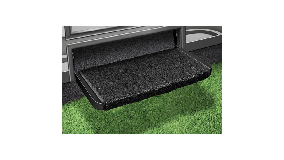 Prest-O-Fit Wraparound+Plus RV Step Rug, Black, 20in, 2-1072