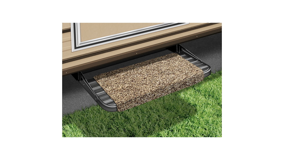 Prest-O-Fit Wraparound RV Step Rug, Brown, 18in, 2-0041