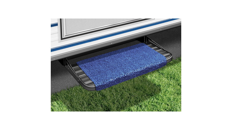 Prest-O-Fit Wraparound RV Step Rug, Imperial Blue, 18in, 2-1041