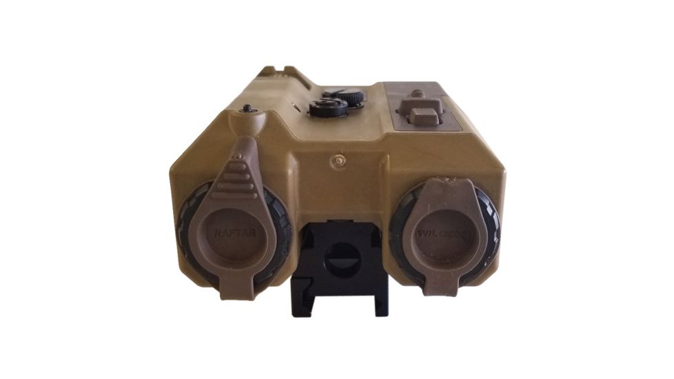 PRG Defense Wilcox RAPTAR ES Rapid Targeting Module, Class 1 .7 mW IR Laser &amp; Red Laser/IR Flood/1500 yard Laser Range Finder, Black 503WILRAPTARE1