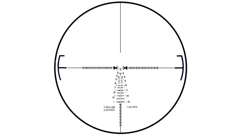 Pride Fowler Industries RR-Evolution-3G Rifle Scope, 1-6x24mm, 30mm Tube, First Focal Plane, Red Illumination, Rapid Reticle 3G BDC Reticle, Black