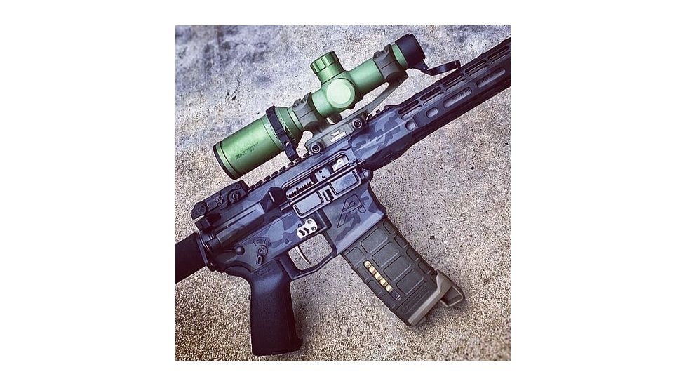 Pride Fowler Industries RR-Evolution-3G Rifle Scope, 1-6x24mm, 30mm Tube, First Focal Plane, Red Illumination, Rapid Reticle 3G BDC Reticle, Green, RR007-FDE