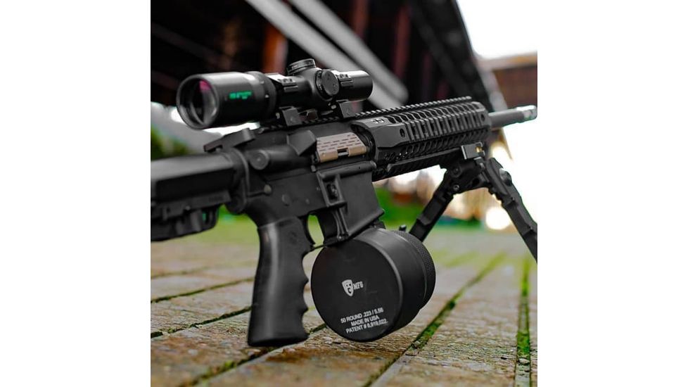 Pride Fowler Industries RR-Evolution-3G Rifle Scope, 1-6x24mm, 30mm Tube, First Focal Plane, Red Illumination, Rapid Reticle 3G BDC Reticle, Green, RR007-FDE