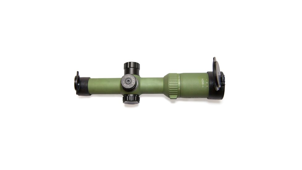 Pride Fowler Industries RR-Evolution-3G Rifle Scope, 1-6x24mm, 30mm Tube, First Focal Plane, Red Illumination, Rapid Reticle 3G BDC Reticle, Green, RR007-FDE