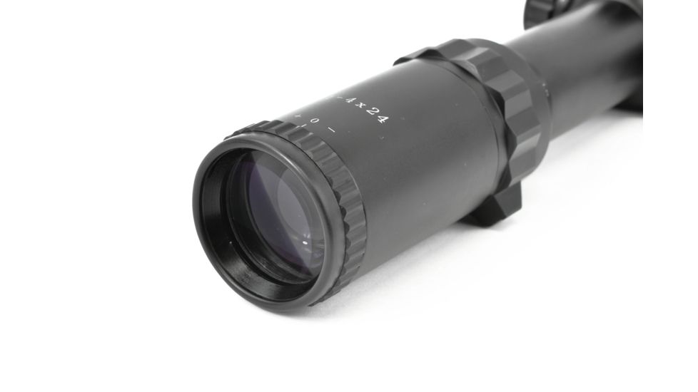EDEMO Primary Arms Classic Series Rifle Scope, 1-4x24mm, Second Focal Plane, Duplex Dot Illuminated Reticle, Black, 610001, EDEMO1