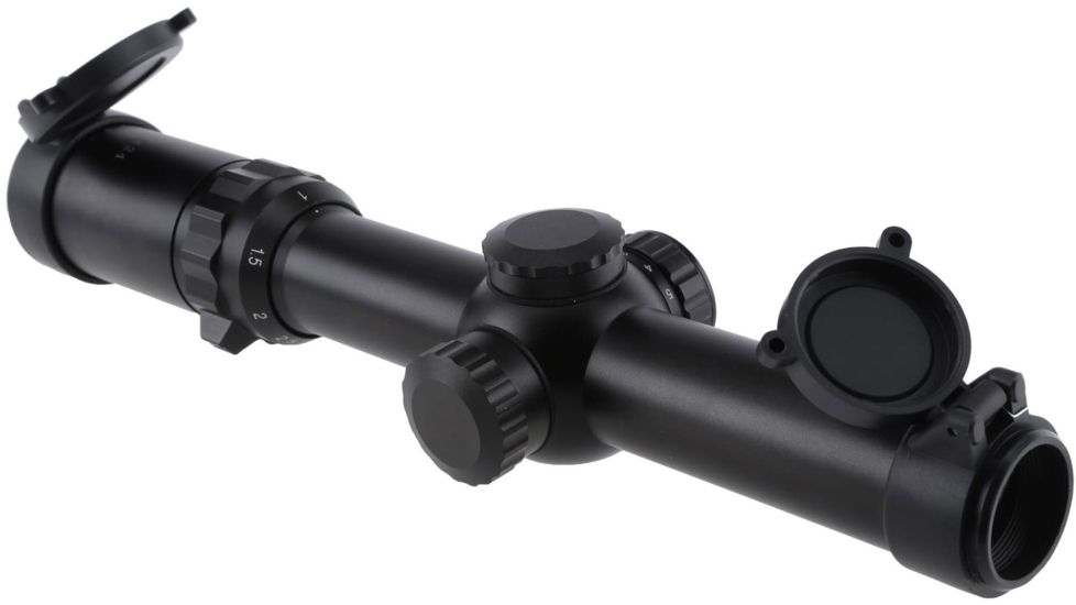 Primary Arms Classic 1-4X24mm Illuminated Rifle Scope PA14X w/ Deluxe AR15 30mm Scope Mount