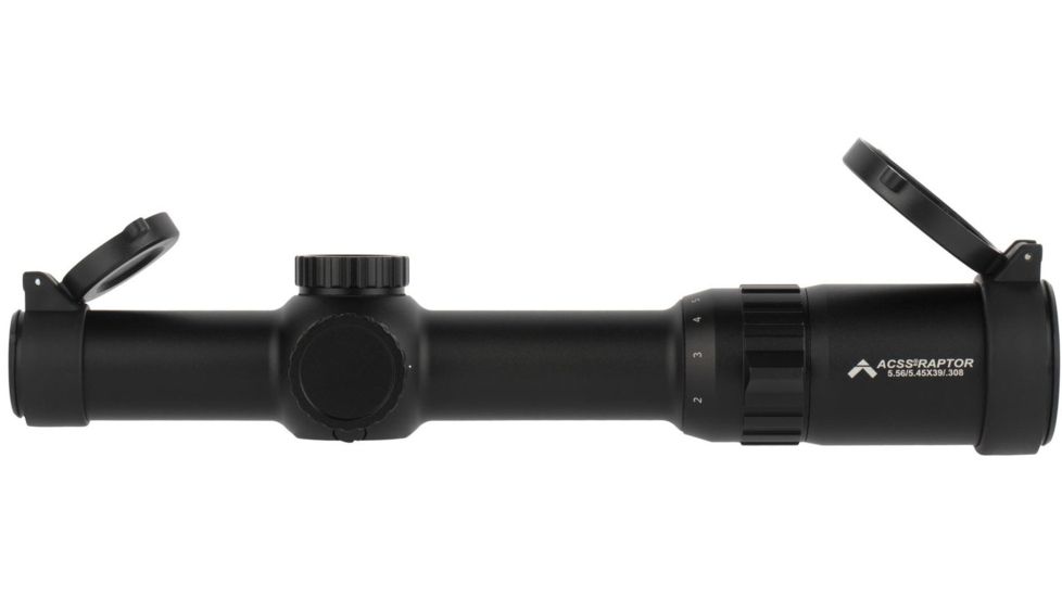 Primary Arms 1-6X24mm First Focal Plane Rifle Scope w/ACSS Raptor 5.56 Reticle, Black, PA1-6X24FFP-R-5.56