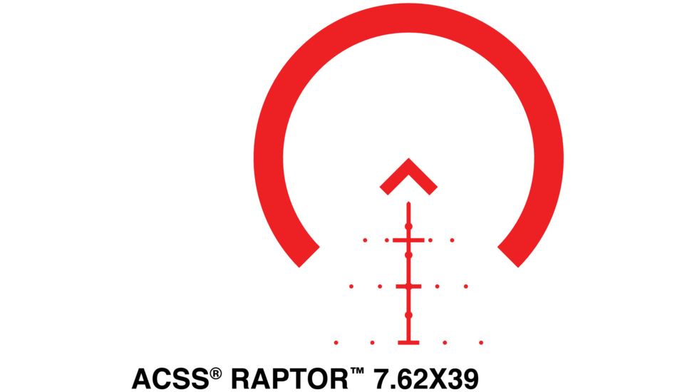 Primary Arms 1-6X24mm First Focal Plane Rifle Scope w/ACSS Raptor 7.62 Reticle, Black, PA1-6X24FFP-R-7.62