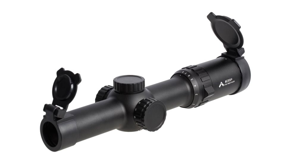 Open Box Demo, Primary Arms SLx 1-8x Variable Waterproof Rifle Scope w/Patented ACSS 5.56/5.45/.308 Reticle, Black PA1-8X24SFP-ACSS-5.56