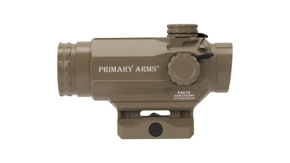 Primary Arms SLx Compact 1x20 Prism Scope with ACSS Cyclops Reticle, FDE PAC1X-ACSS-CYCLOPS-FDE