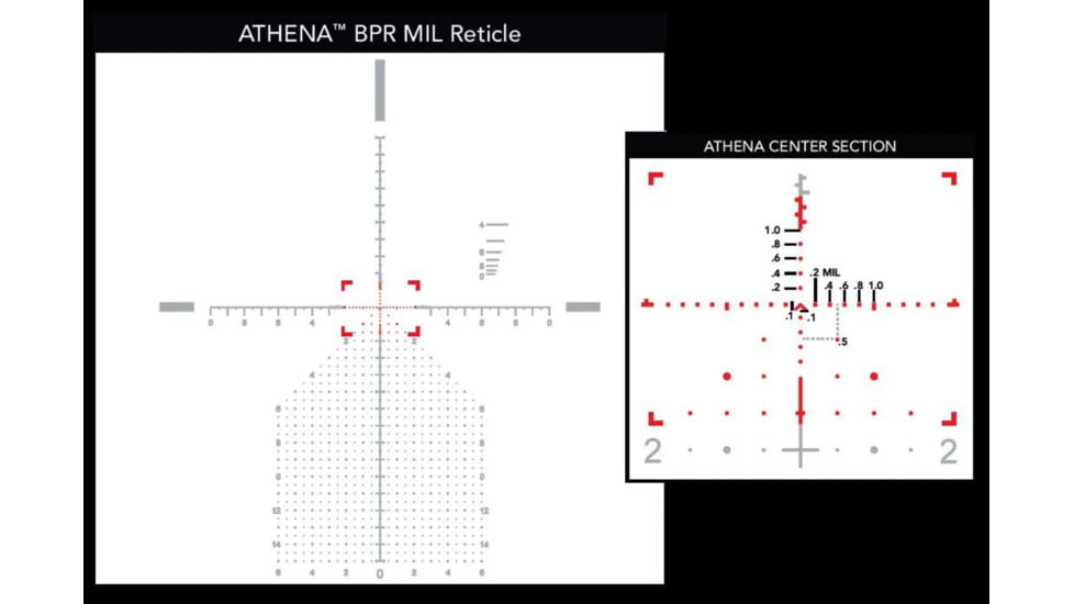 Primary Arms SLx 3-18x50mm First Focal Plane Rifle Scope - Illuminated Athena BPR MIL Reticle, Black, 3-18X50 mm, PA3-18X50FFP-ATHENA-BPR-MIL