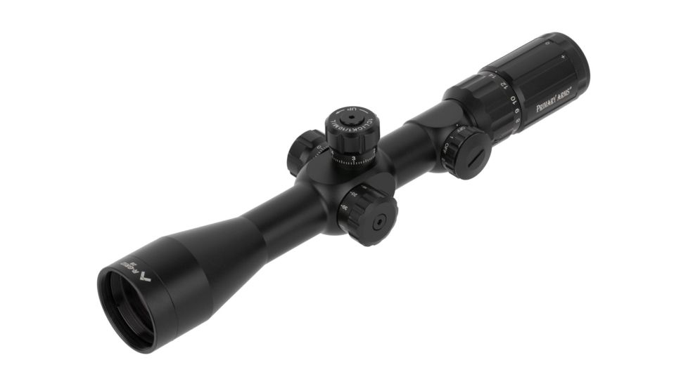 Primary Arms SLx 4-14X44mm First Focal Plane Rifle Scope - Illuminated R-Grid 2B Reticle, Black, 4-14X44 mm, PA4-14X44FFP-R-GRID-2B