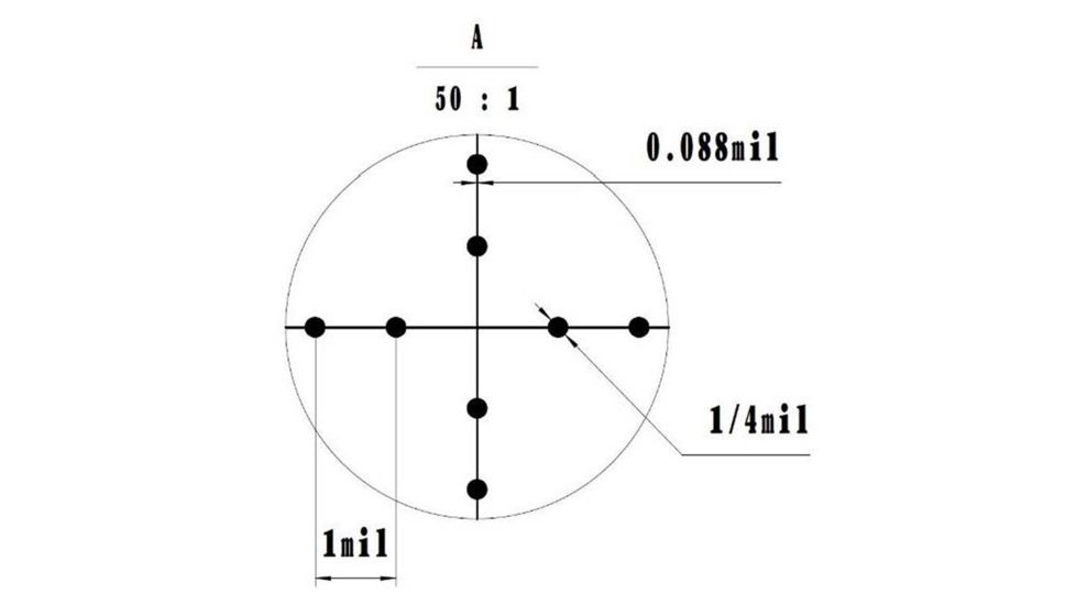 Primary Arms 4-14x44mm Rifle Scope, Mil-Dot, Black PA4-14XFFP