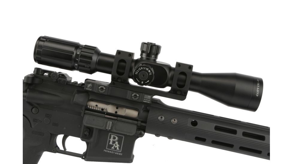 Primary Arms 4-14x44mm Rifle Scope, Mil-Dot, Black PA4-14XFFP