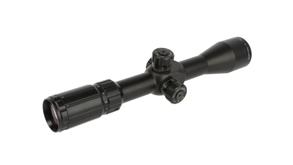 Primary Arms 4-14x44mm Rifle Scope, Mil-Dot, Black PA4-14XFFP