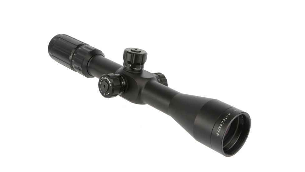Primary Arms 4-14x44mm Rifle Scope, Mil-Dot, Black PA4-14XFFP