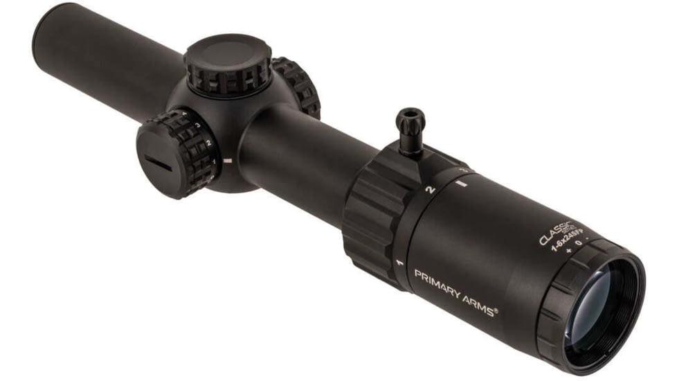 Primary Arms Classic Series Rifle Scope, 1-6x24mm, 30mm Tube, SFP, Illuminated Duplex Reticle, Black, 610184