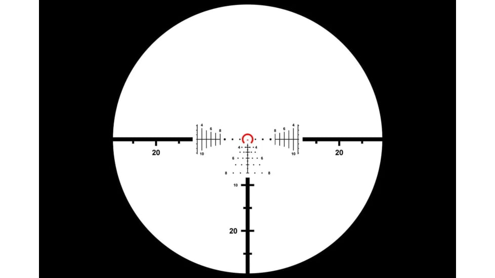 Primary Arms Compact PLxC 1-8x24mm 30mm Tube Rifle Scope, First Focal Plane, Illuminated ACSS Raptor M8 Yard 5.56 / .308 Reticle, FDE, 610201