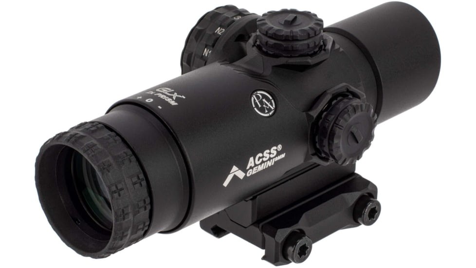 Primary Arms GLX 2x Prism Scope w/ACSS Gemini 9mm Reticle, Black, 710050