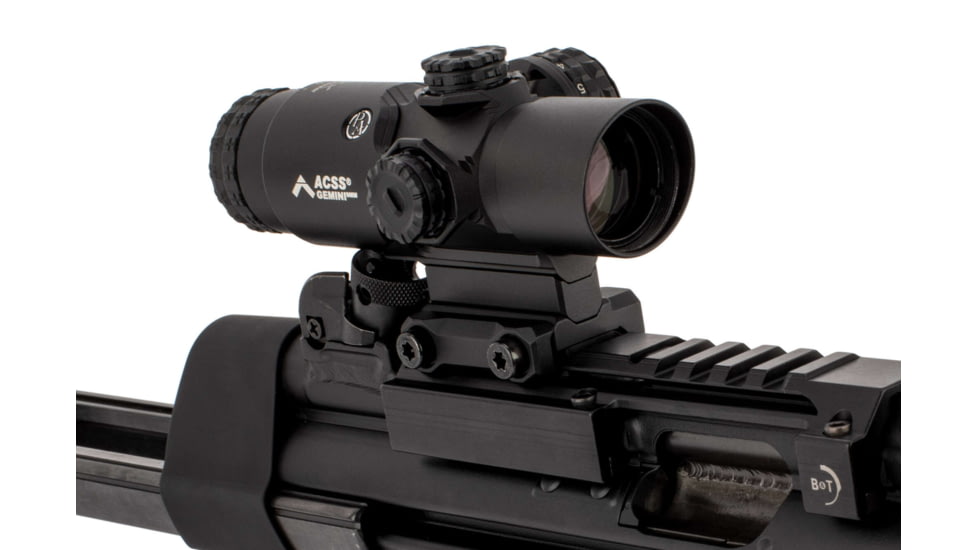 Primary Arms GLX 2x Prism Scope w/ACSS Gemini 9mm Reticle, Black, 710050