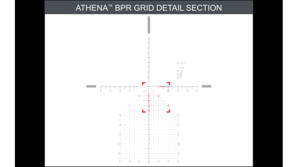 Primary Arms GLx 6-24x50 FFP Rifle Scope, 30mm, Illuminated Athena BPR Mil Reticle, Black, 610133