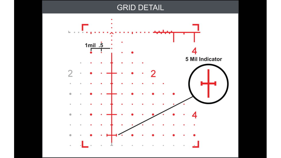 Primary Arms GLx 6-24x50 FFP Rifle Scope, 30mm, Illuminated Athena BPR Mil Reticle, Black, 610133