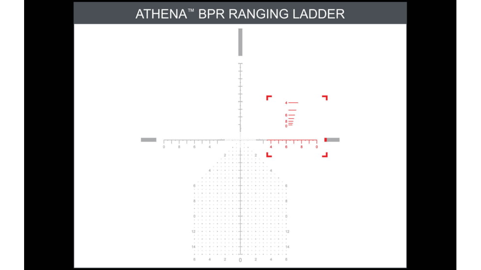 Primary Arms GLx 6-24x50 FFP Rifle Scope, 30mm, Illuminated Athena BPR Mil Reticle, Black, 610133