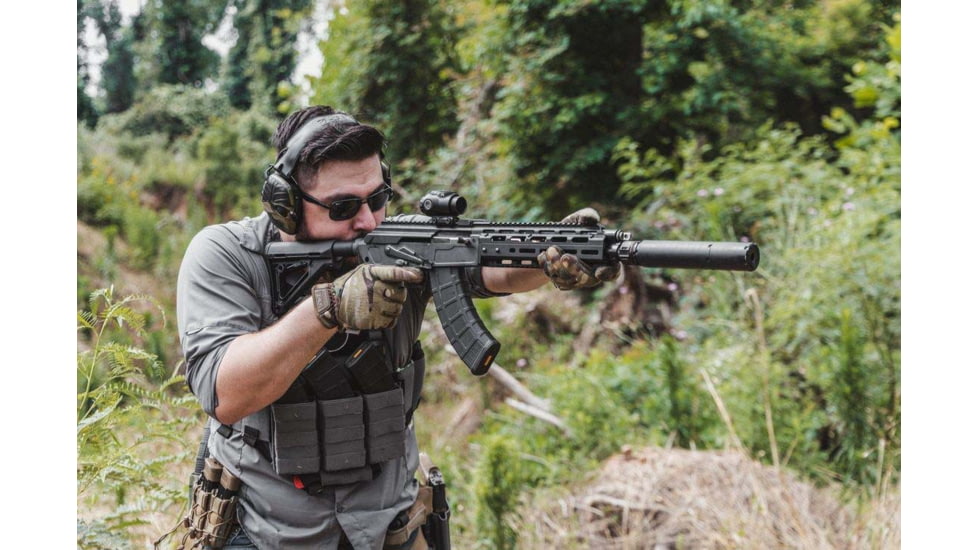 Primary Arms GLx MicroPrism Prismatic Red Dot Sight, 1x, Illuminated Red ACSS Cyclops Gen 3 Reticle, Black, 710071