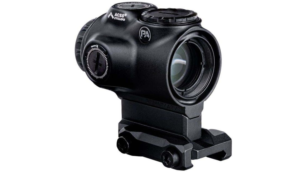 Primary Arms GLx MicroPrism Prismatic Red Dot Sight, 1x, Illuminated Red ACSS Cyclops Gen 3 Reticle, Black, 710071