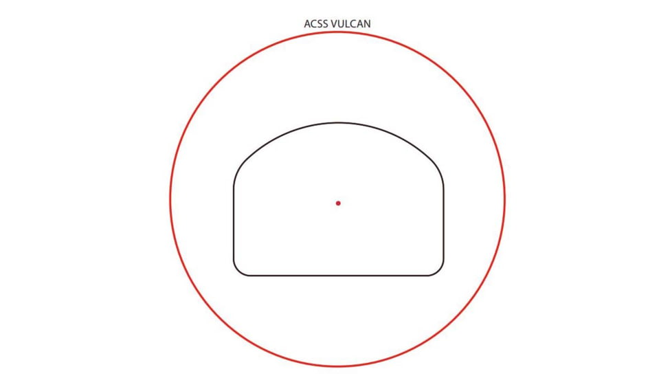 Primary Arms GLx Mini Reflex Sight, ACSS Vulcan Dot, Black, 810038