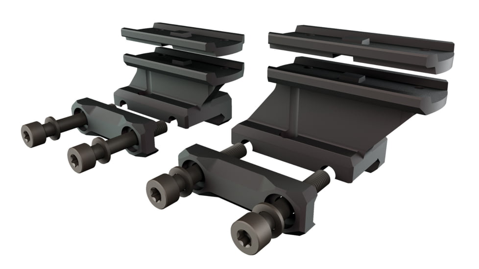 Primary Arms GLx Micro Red Dot Rider Mount, Lower 1/3 Cowitness w/ Additional Spacer, Black, 910089