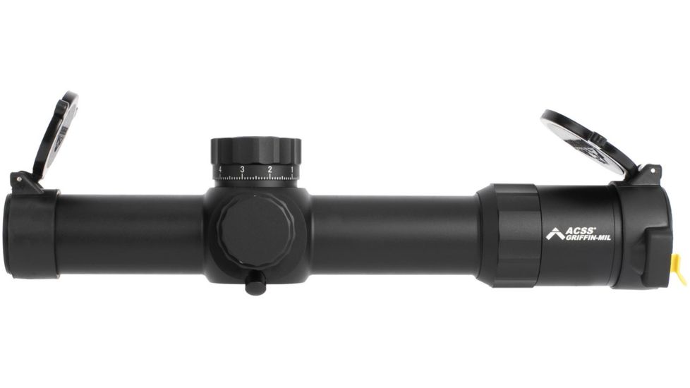 Primary Arms Platinum Series 1-8X24mm FFP Rifle Scope - Illuminated ACSS Griffin MIL Reticle, Black, PAPLX8-1-8X24F-GRIF-MIL