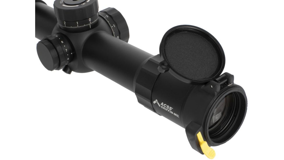 Primary Arms Platinum Series 1-8X24mm FFP Rifle Scope - Illuminated ACSS Griffin MIL Reticle, Black, PAPLX8-1-8X24F-GRIF-MIL