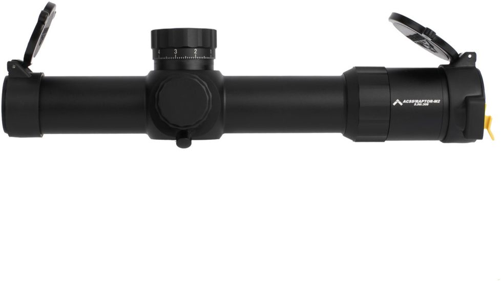Primary Arms Platinum Series 1-8X24mm FFP Rifle Scope - Illuminated ACSS Raptor M2 5.56 Reticle, Black, PAPLX8-1-8X24F-RAPTOR-5.56