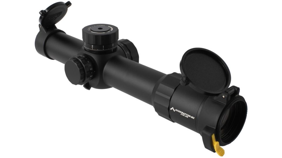 Primary Arms Platinum Series 1-8X24mm FFP Rifle Scope - Illuminated ACSS Raptor M2 5.56 Reticle, Black, PAPLX8-1-8X24F-RAPTOR-5.56
