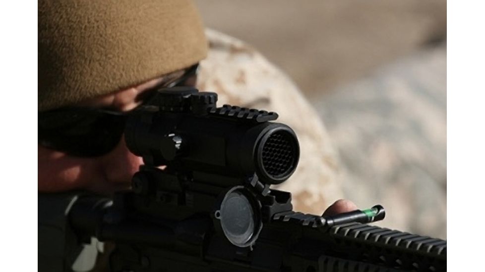 Primary Arms SLx 4X Compact Prism Scope with the Patented 7.62X39/300BO ACSS Reticle, Black PAC4XAK300BO