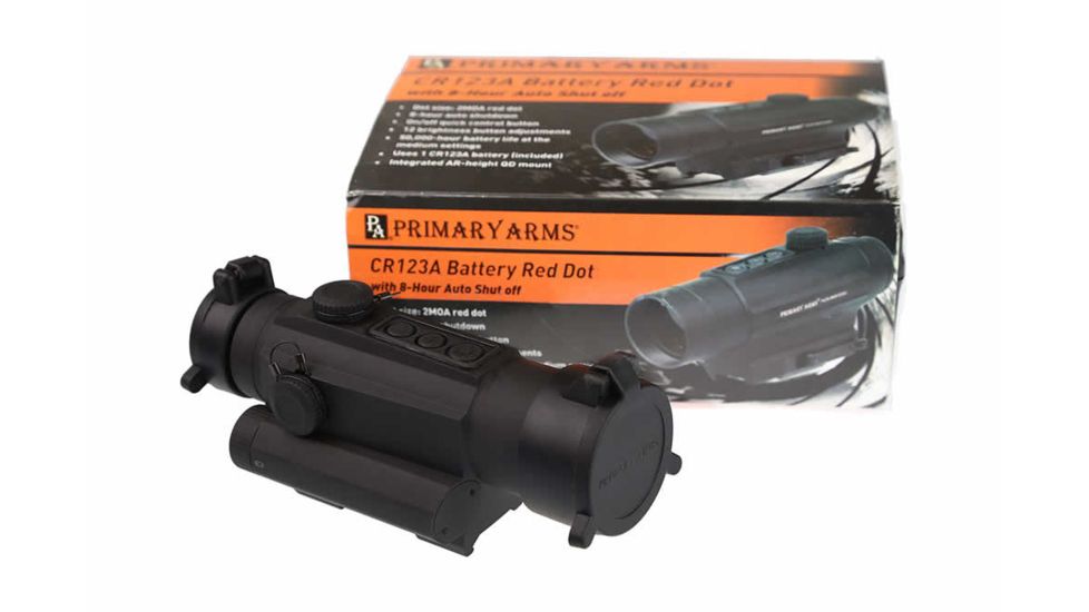 Open Box Demo, Primary Arms SLx Red Dot Sight with integrated AR height QD mount, Black PACRS