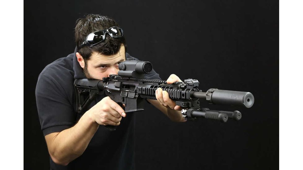 Open Box Demo, Primary Arms SLx Red Dot Sight with integrated AR height QD mount, Black PACRS