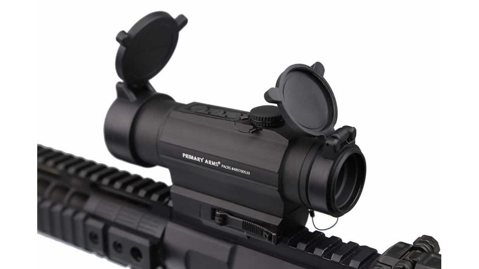 Open Box Demo, Primary Arms SLx Red Dot Sight with integrated AR height QD mount, Black PACRS