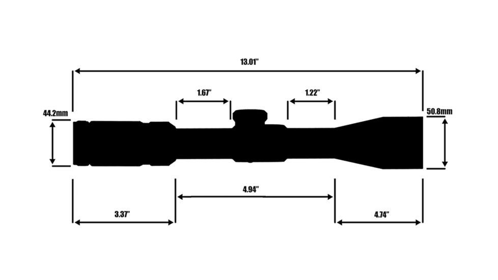 Primary Arms Orion 4-14X44mm Rifle Scope - ACSS - Orion, Black
