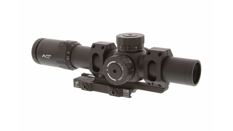Primary Arms Platinum Series 1-8X24mm Rifle Scope with Advanced Mil Reticle, Black