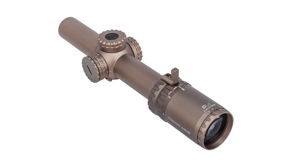 Primary Arms SLx 1-6x24mm 30mm Tube Rifle Scope, Second Focal Plane, ACSS Nova-5.56, FDE, 610208