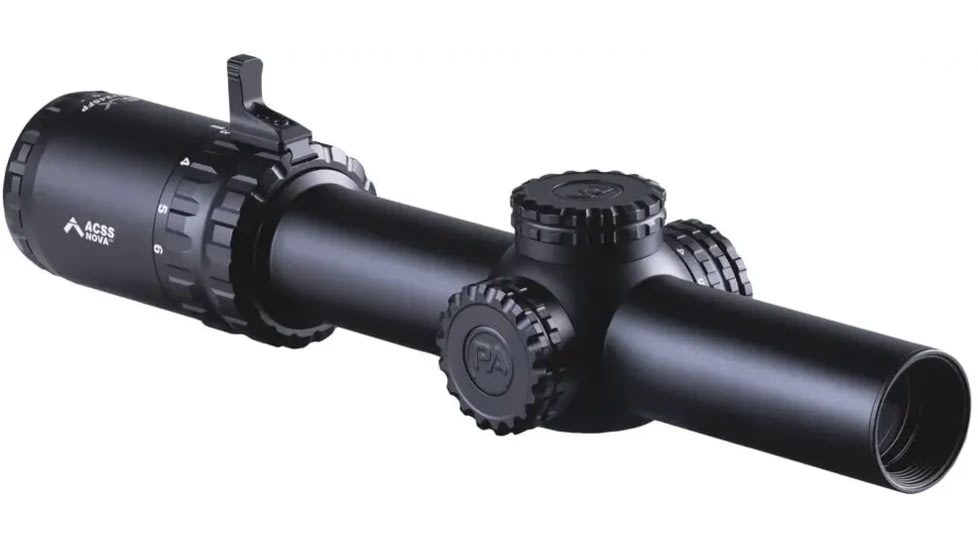 Primary Arms SLx 1-6x24mm Gen IV Tube Rifle Scope, Second Focal Plane, ACSS Nova Fiber Wire Reticle, Black, 610213